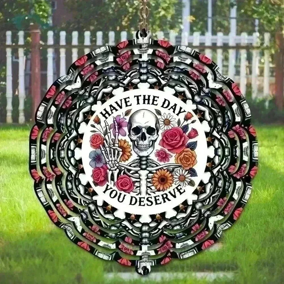 8 in have the day u deserve indoor /outside wind spinner - Picture 1 of 1